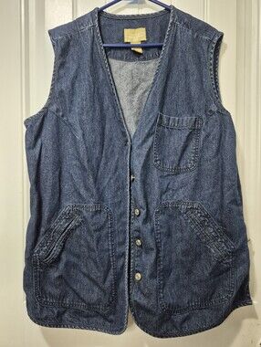 Womens Vintage Cotton Ginny Plus Denim Vest